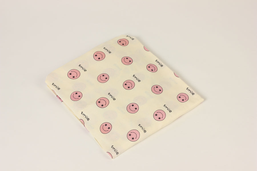 Pink Emoji - Fitted Crib/Cot Sheet