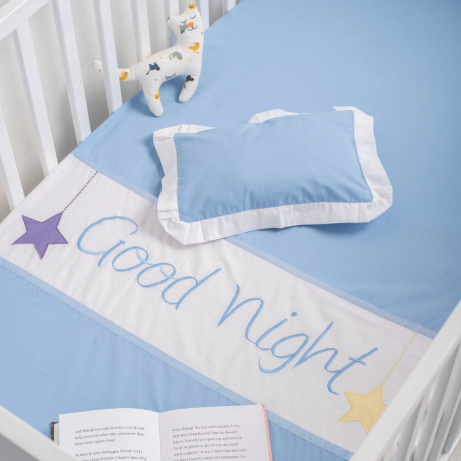 Sweet Lullaby - Cotton Baby Cot Sheet with Pillow