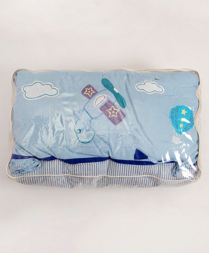 Blue Airplane - Newborn Mattress Set