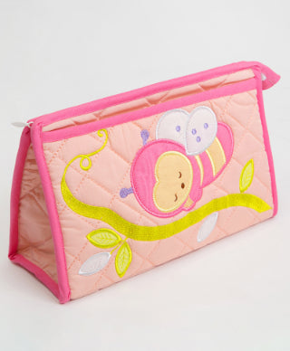 Pink Honeybee - Newborn Mattress | Diaper Stacker | Cot Organizer | Toiletry Kit