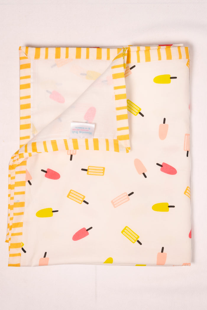 Ice-Cream Print - Cotton Dohar for Toddlers